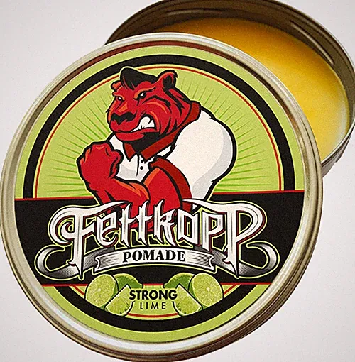 Fettkopp Pomade Strong LIME - Limette/Minze - firm hold