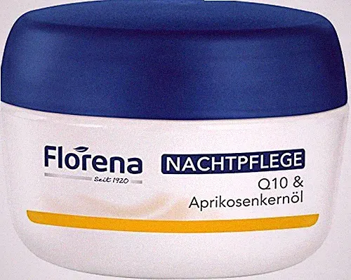 Florena Glättende Anti-Falten Nachtpflege mit Q10, 1er Pack, (1 x 50 ml)