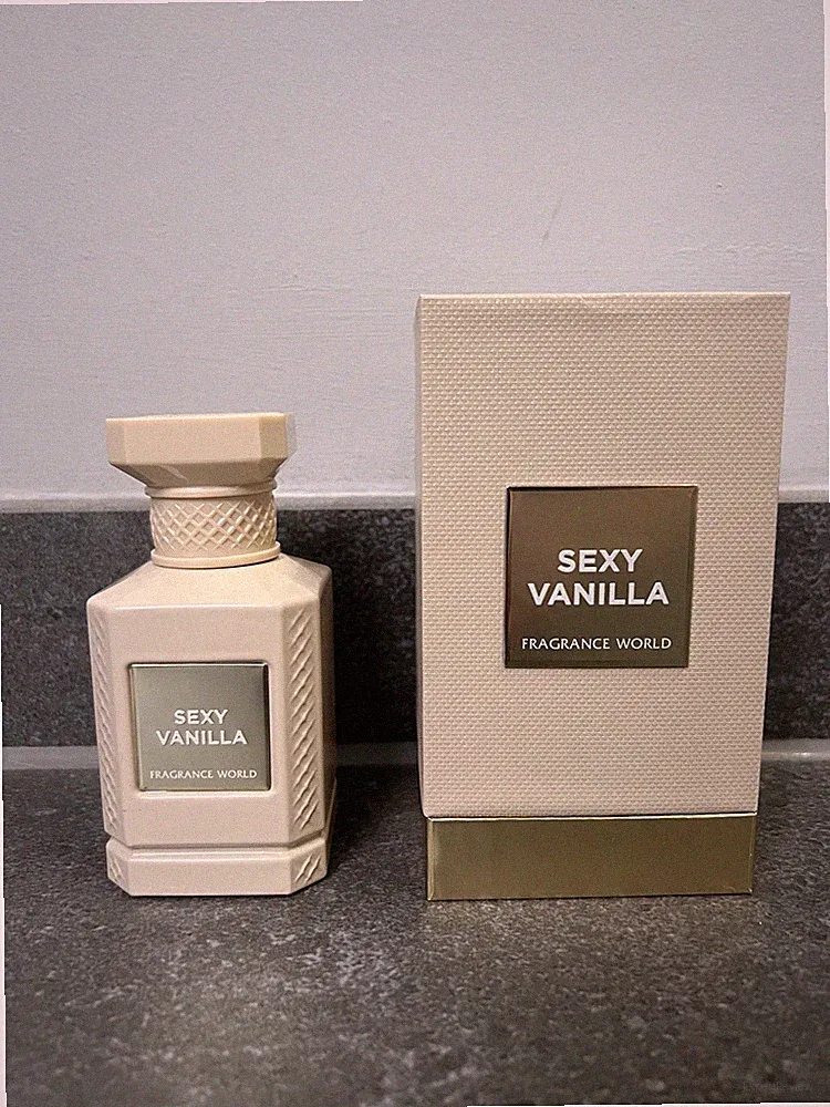 Fragrance World sexy vanilla Vanille Parfüm Damen eau de Parfum holzig cremig 80