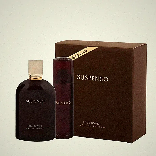 Fragrance World Suspenso 100 ml Eau De Parfum + Deodorant 50ml für Herren.