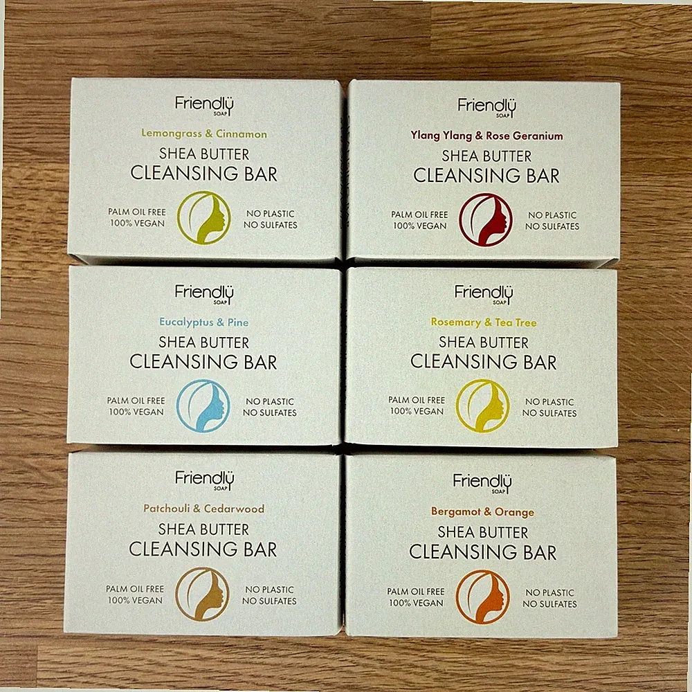 Friendly Soap - Sheabutter Cleansing Bar 95g - Pick Your Scent - Vegan, Natürlich