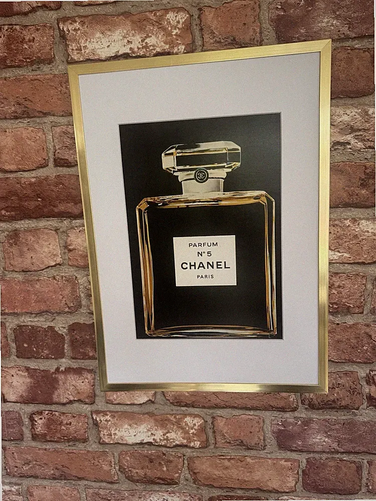 GERAHMT MONTIERT Chanel No 5 Parfum Werbung 17x12 cm A3 Ankleidezimmer Parfum