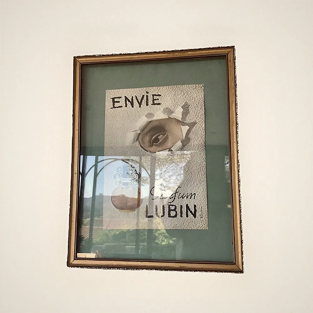 Gerahmtes Poster "Envie" Lubin Parfum Pub 1947 J Duplan Vintage Frankreich