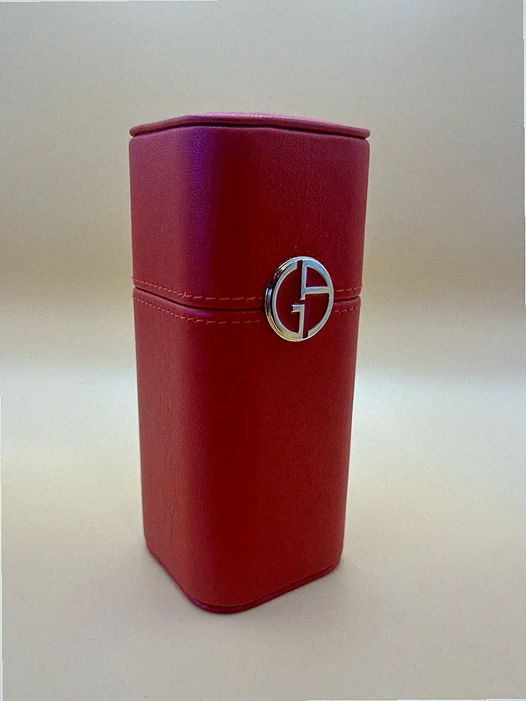 Giorgio Armani Beauty EDP & Lederoptik Parfum Etui Leerbox Aufbewahrung Rot