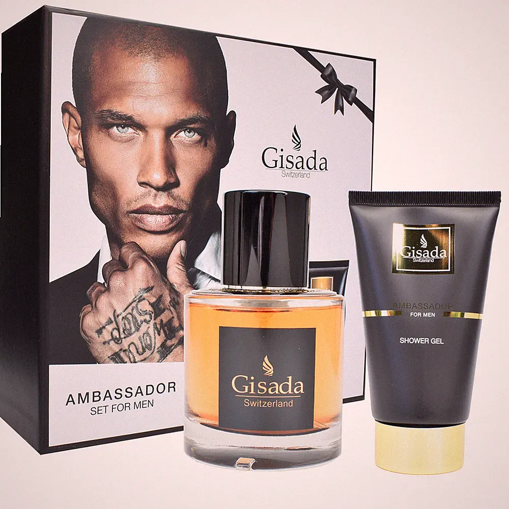 Gisada Ambassador Eau de Parfum 50 ml + 100 ml Shower Gel Herren Geschenkset