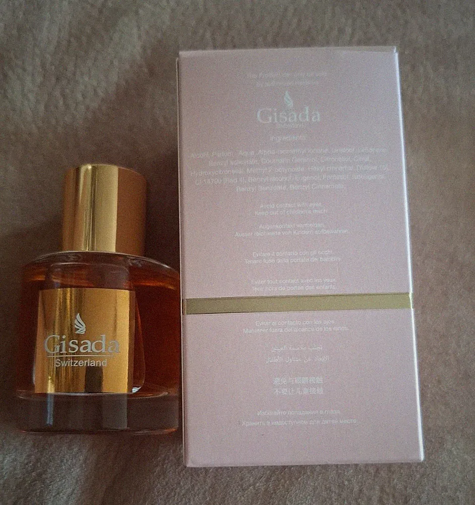 Gisada Switzerland Ambassador Parfüm 50 ml Parfümflakon goldfarben mit OVP