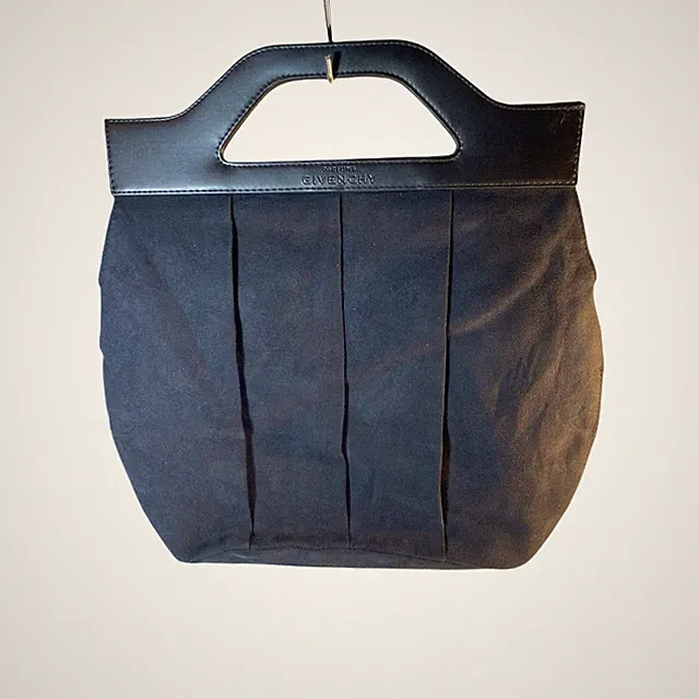 Givenchy Parfums Faux Leather faux Suede Perfume promotional Tote Bag Black