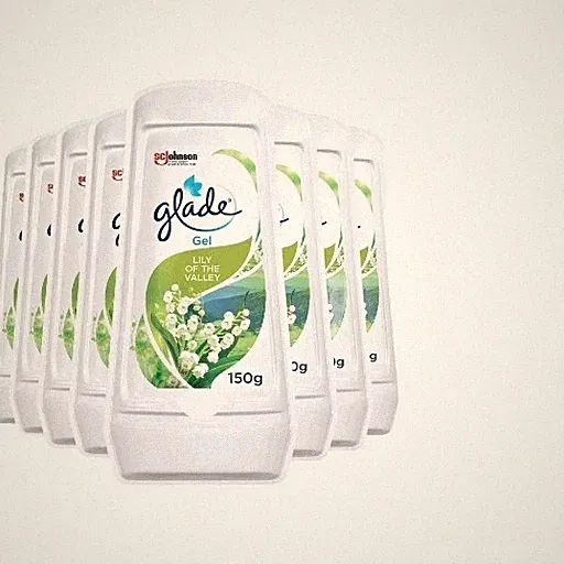 Glade Gel Maiglöckchen Lufterfrischer langanhaltender Duft 150g x 8