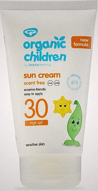Green People Bio Kinder Sonnencreme LSF30 - Duftfrei, Natürlicher Sonnenschutz...