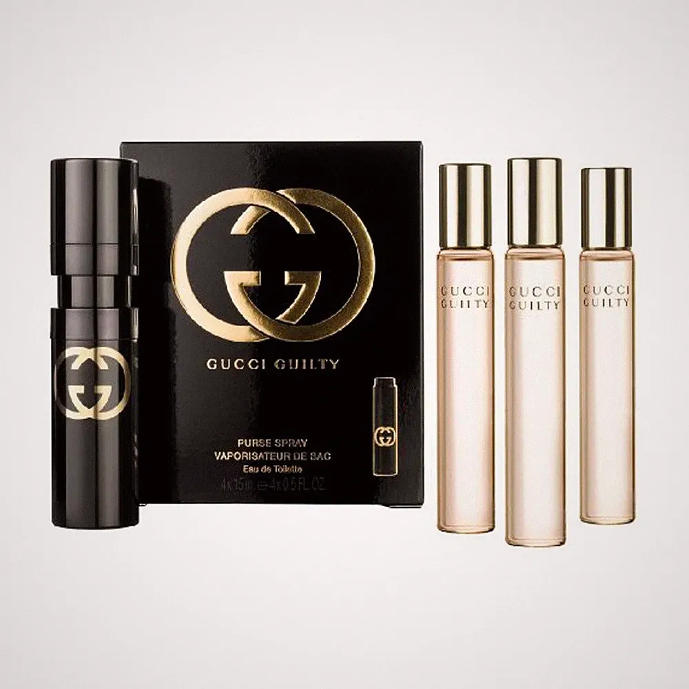 GUCCI GUILTY Eau De Toilette Purse Spray 4x15ml OVP 60ml Duft Parfum Rar Gucci
