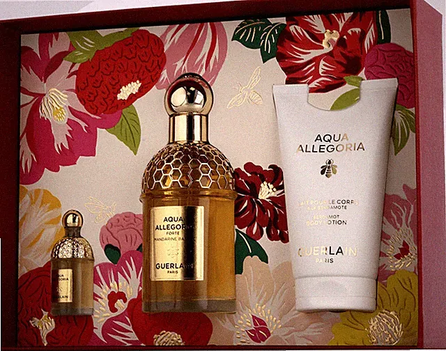 Guerlain Aqua Allegoria Mandarine Basilic Forte Geschenkset EDP 82,5ml Lotion 75