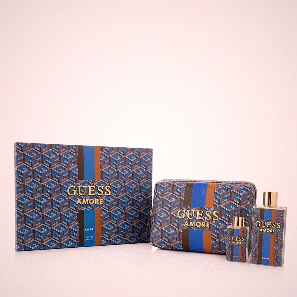 Guess Amore Capri EDT 100 ml + EDT MINI 7,5 ml + Kosmetiktasche (unisex)