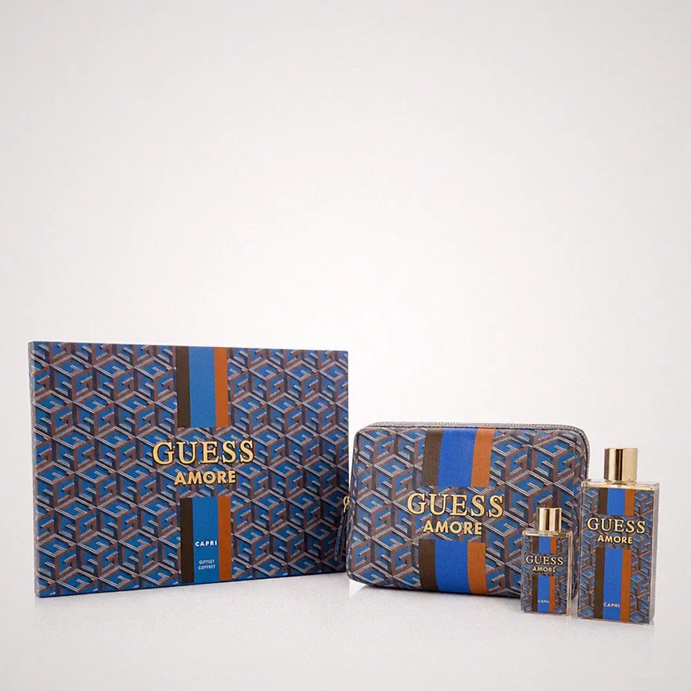 Guess Amore Capri EDT 100 ml + EDT MINI 7,5 ml + Kosmetiktasche (unisex)