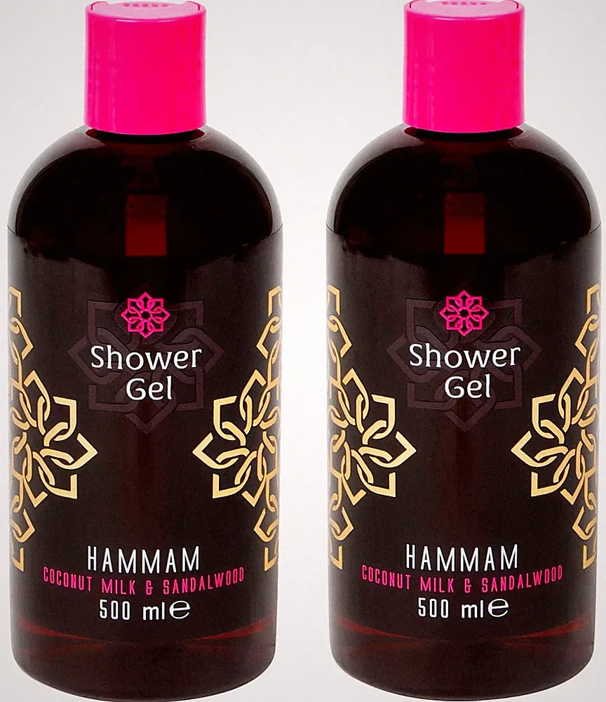 Hammam Duschgel Shower Gel Wellness mit Duft von Kokosnuss & Sandelholz 2x 500ml