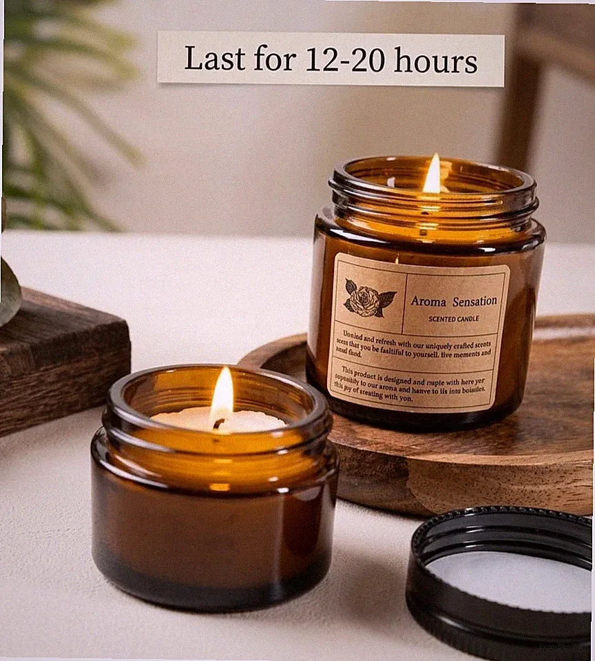 Handgefertigtes Sojawachs Kerzenglas stark duftender Raumduft Geschenk UK