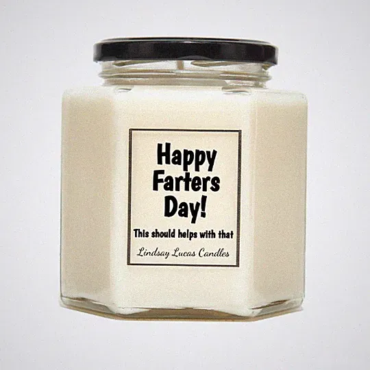 Happy Farters Day lustige Duftkerze Geschenk für Papa/Freund