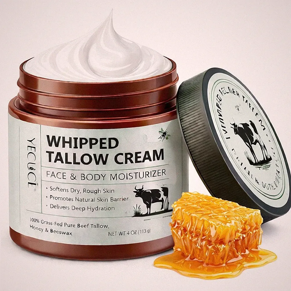Hautcreme Gesicht Creme Tallow Rindertalg Honig Beef Hautpflegecreme 120 g