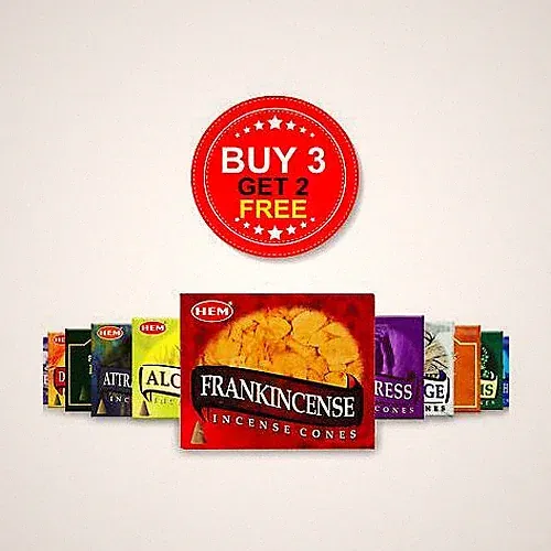 Hem Original Räucherkegel in vielen Düften Premium Qualität - KAUFEN SIE 3 ERHALTEN SIE 2 gratis