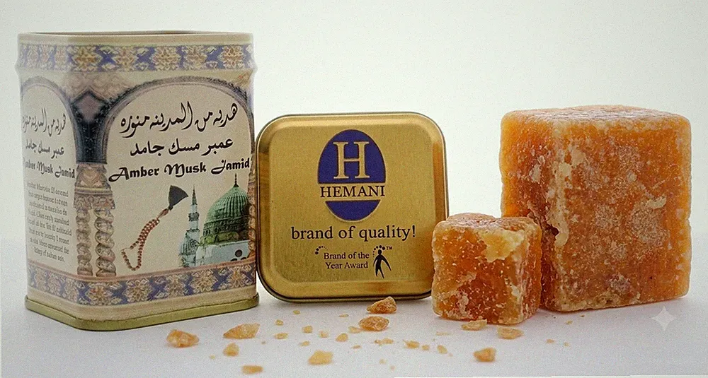 HEMANI Amber Musk Jamid Misk Alkoholfrei Duft Stein Moschus *Arabische Parfüm*
