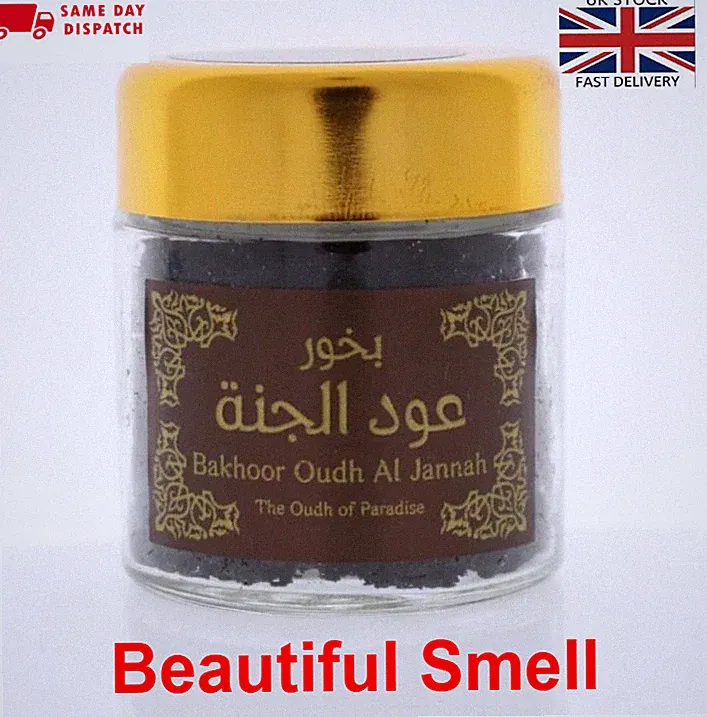 Hemani Bakhoor Oudh Al Jannah Oudh of Paradise Räucherduft 50g schöner Duft