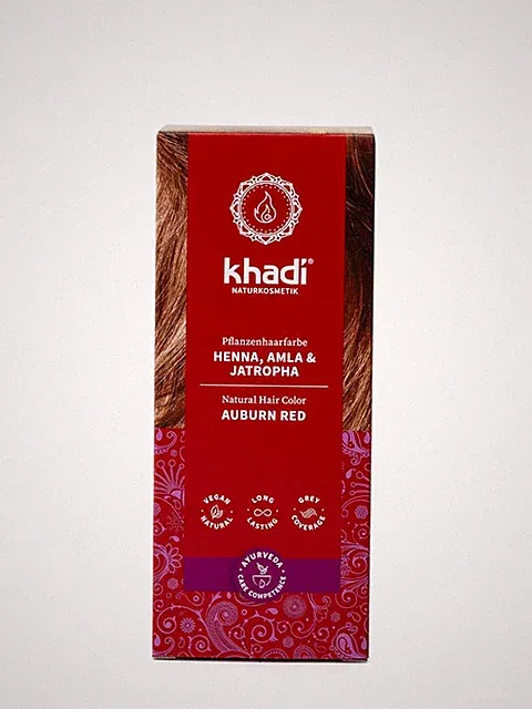 HENNA, AMLA & JATROPHA Pflanzenhaarfarbe, Haarfarbe für kräftiges, dunkles T