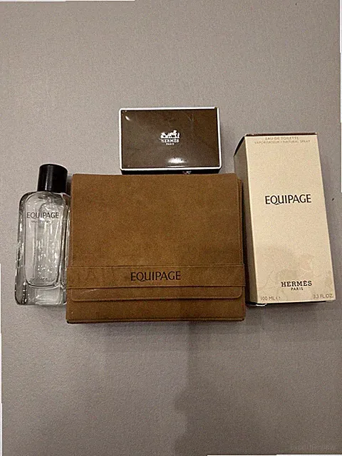 Hermès Bag Tasche EQUIPAGE EDT Soap SET - Parfum Vintage Parfum Pochette