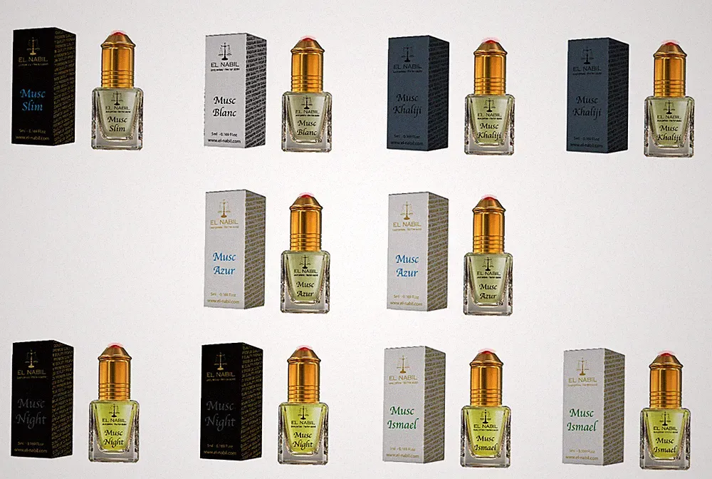 Herren Duftset - 10x 5ml Parfüm (Fein & Maskulin) - El Nabil Misk Parfüm-Öl Mann