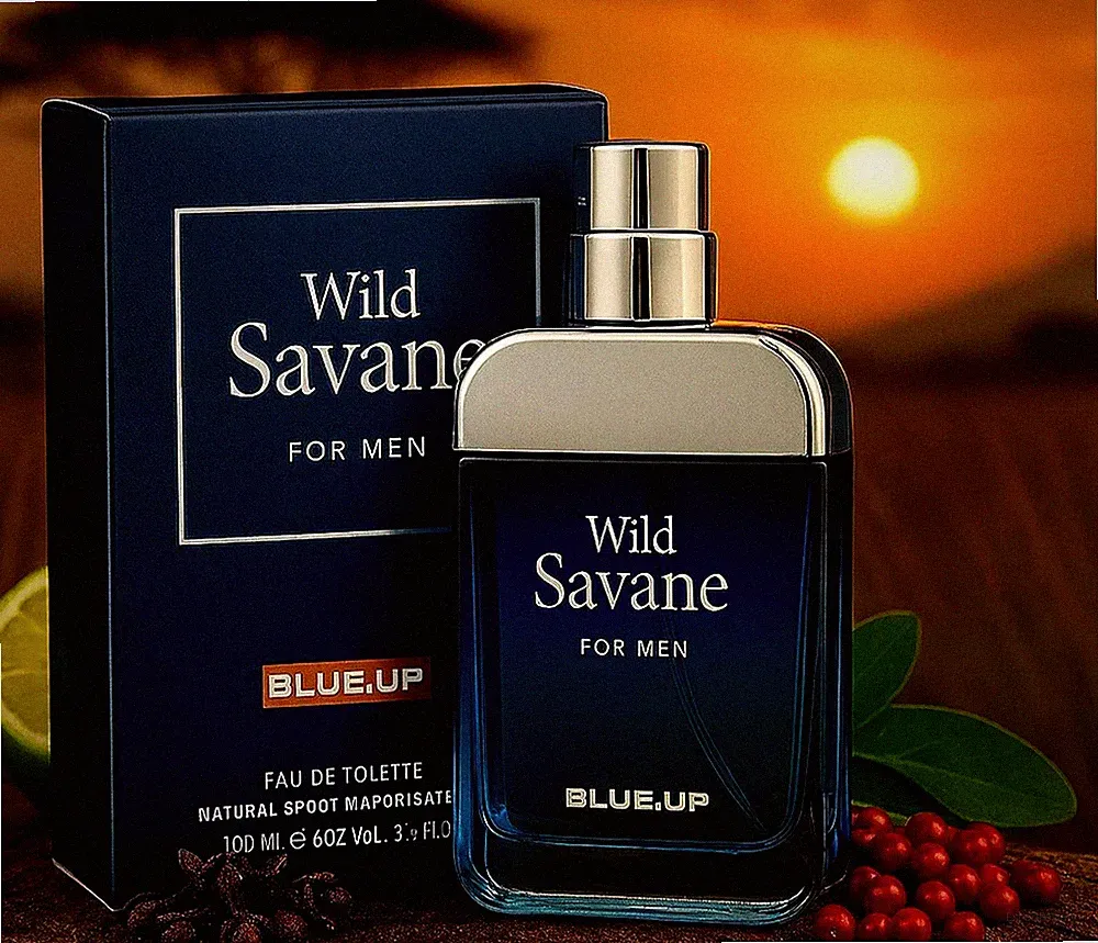Herrenparfüm - Eau de Toilette Natural Spray 100 ml Vegan BLUE -UP WILD SAVANE