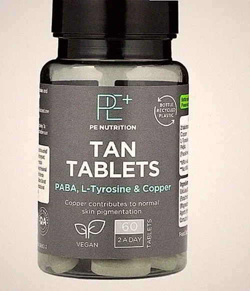 Holland & Barrett TAN Tabletten 60 überzogene Kapseln 2 am Tag natürliche Haut sonnenlos PE+