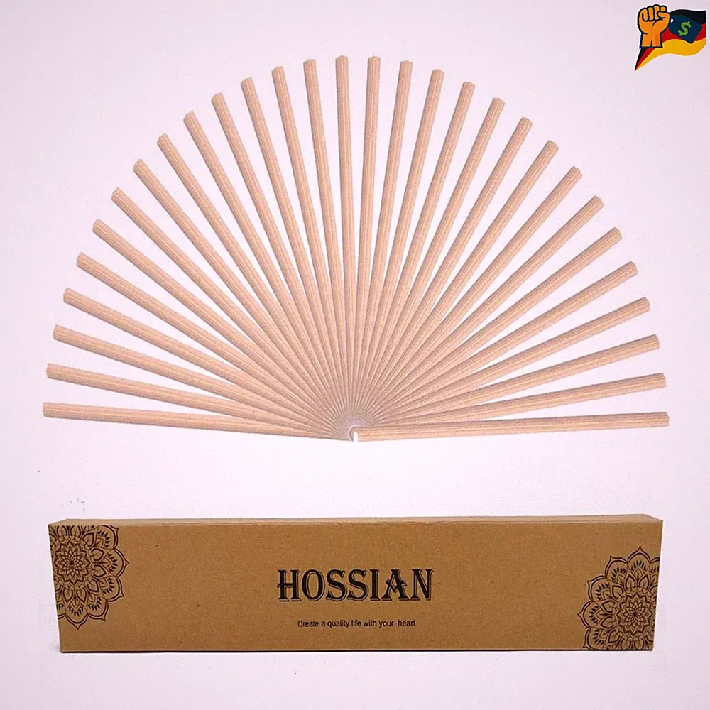 HOSSIAN Schilfrohr-Duftstäbchen 25 cm, Aroma-Sticks, 50 Stück, Diffusor