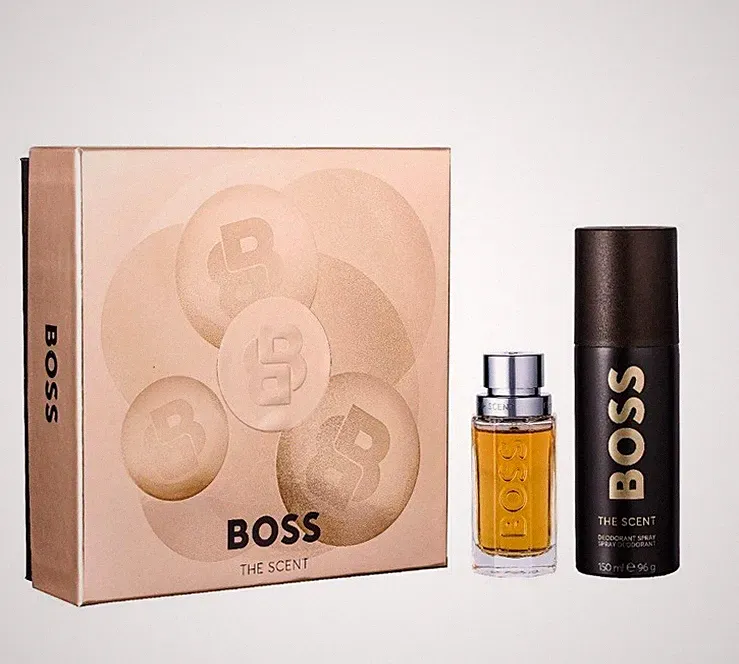 Hugo Boss The Scent For Men Him EDT Set 50ml + 150ml Deo Spray OVP NEU