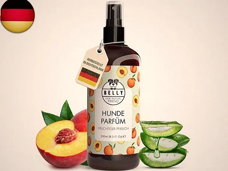 Hundeparfüm – Duftspray für Hunde & Welpen – Parfüm für Hunde mit fruchtigem Pfi