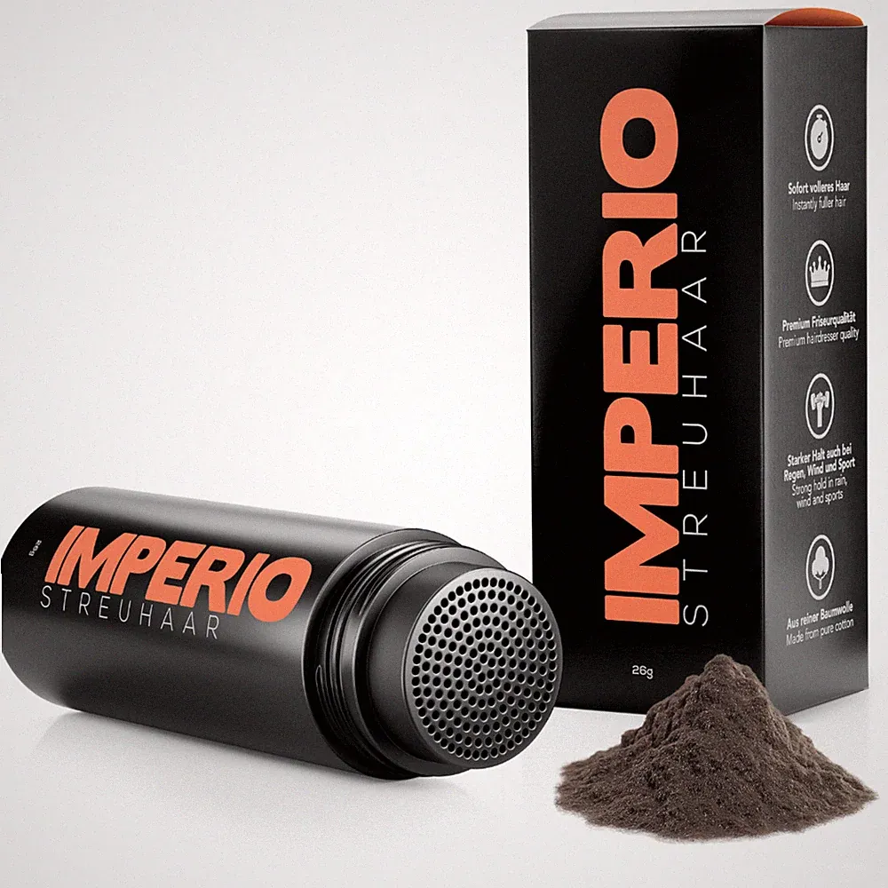 IMPERIO Streuhaar Schütthaar zur Haarverdichtung Haarpulver Hair Fiber 26g