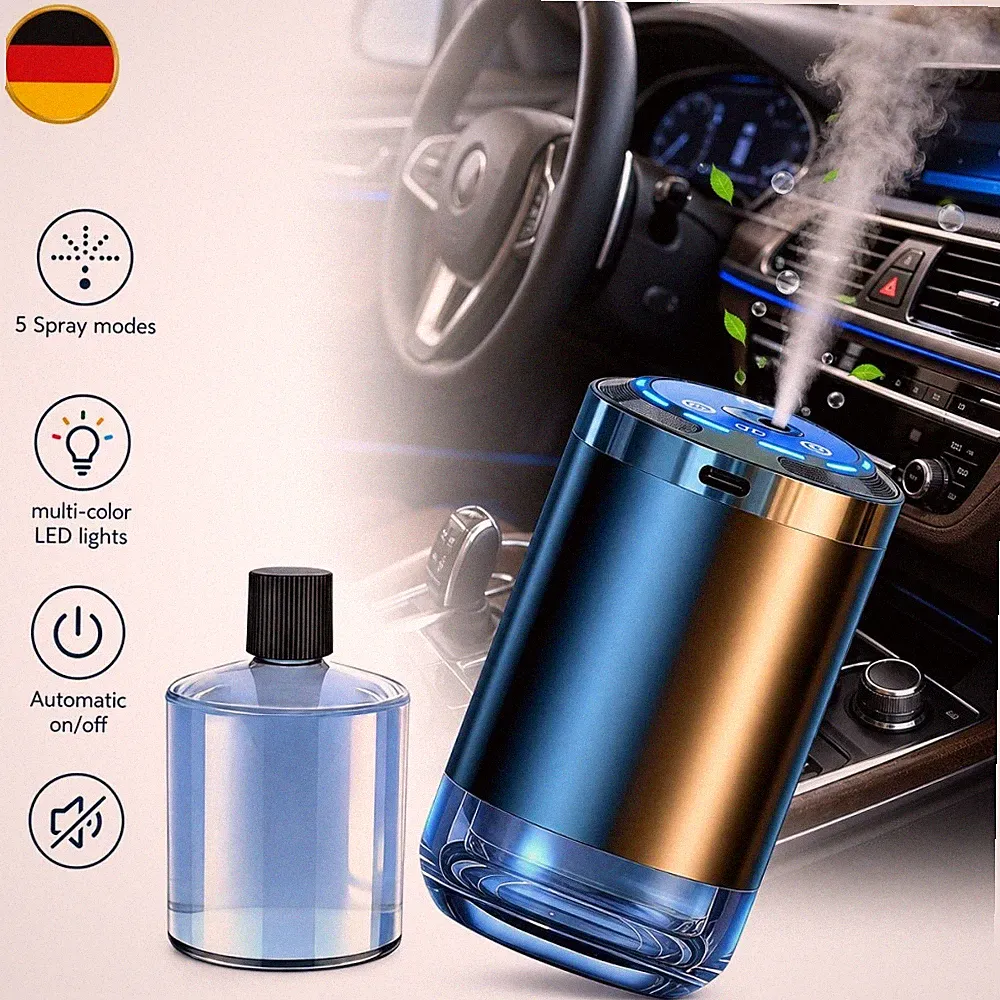 Intelligenter Auto-Duftdiffusor, Auto-Parfüm-Lufterfrischer, Auto-Innenraum-Aro