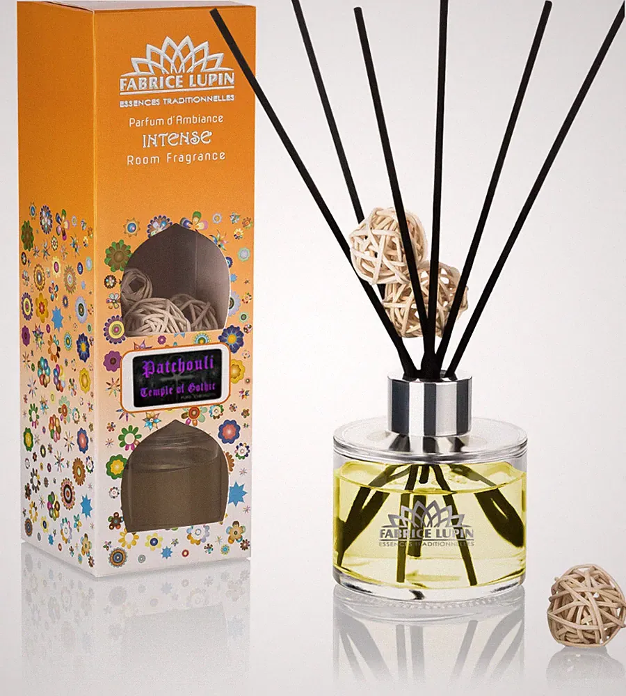 INTENSE Raumduft PATCHOULI 135ml Reed Diffuser Set - TEMPLE OF GOTHIC -Patschuli