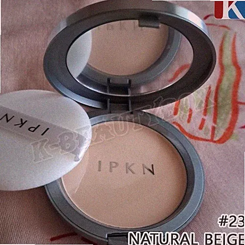 IPKN Parfüm Pulver Pakt 20g #23 Natur Beige + GRATIS GESCHENK Koreanische Kos...