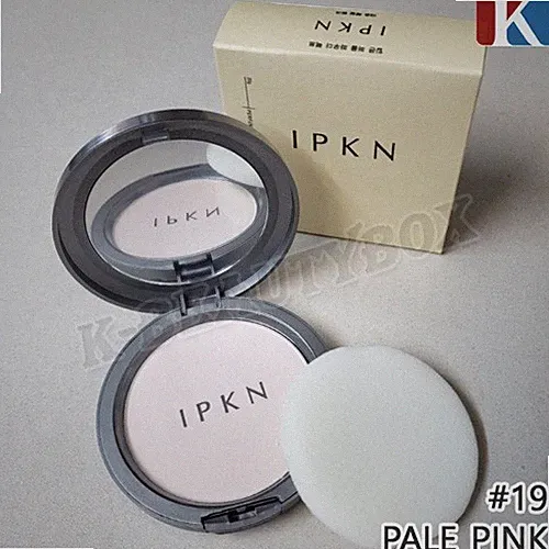IPKN Parfum Pulver Pakt 20g #19 blassrosa + GRATIS GESCHENK koreanische Kosme...