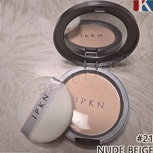 IPKN Parfum Pulver Pakt 20g #21 Nude Beige + GRATIS GESCHENK Koreanische Kosm...