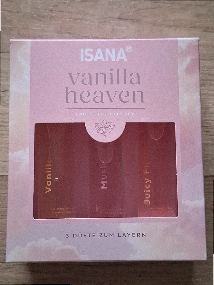 ISANA Vanilla Heaven Set – 3x15ml Eau de Toilette Parfüm Duft Layern NEU & OVP