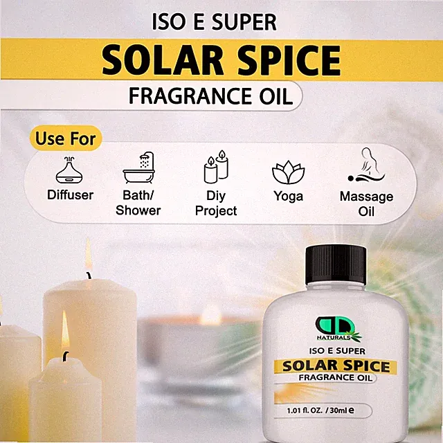 ISO E Super Solar Spice Fragrance | Spiced Woody Scent | DIY Candle & Soap UK