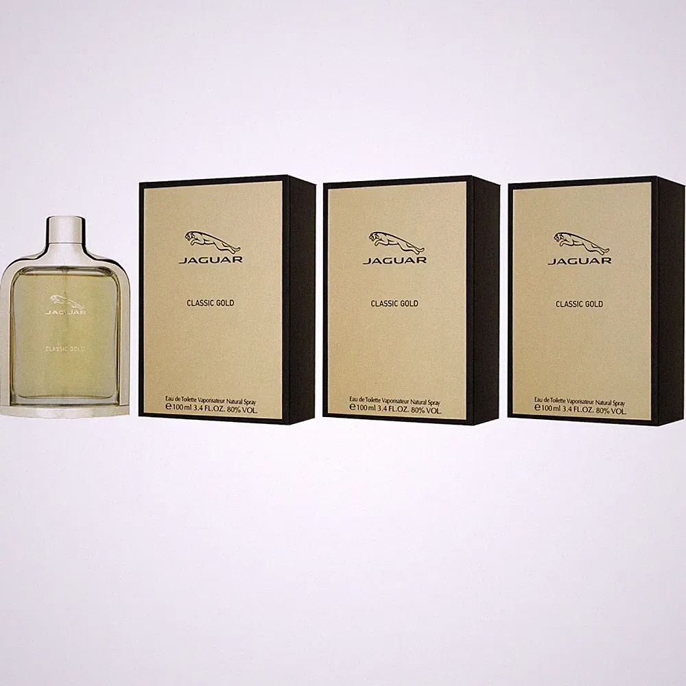 Jaguar Classic Gold 3 x 100 ml Eau de Toilette EDT Set Herrenparfum