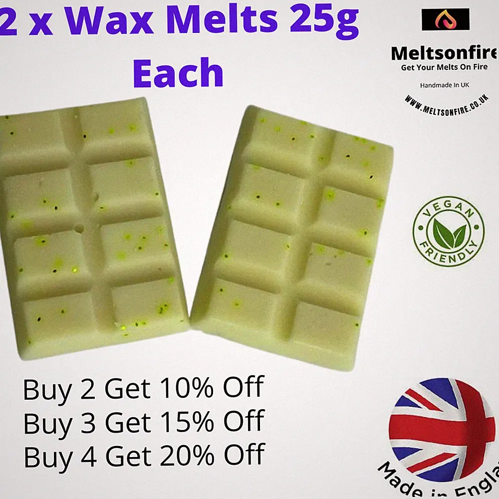 Jasmin Wax Melts Natural Handmade Starky Duftend Designer Wax Melt Snap Bars