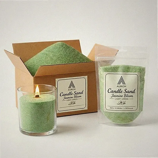 Jasmine Bloom Pearled Candle Sand Wax Raumduft 500g-5kg mit Dochten UK