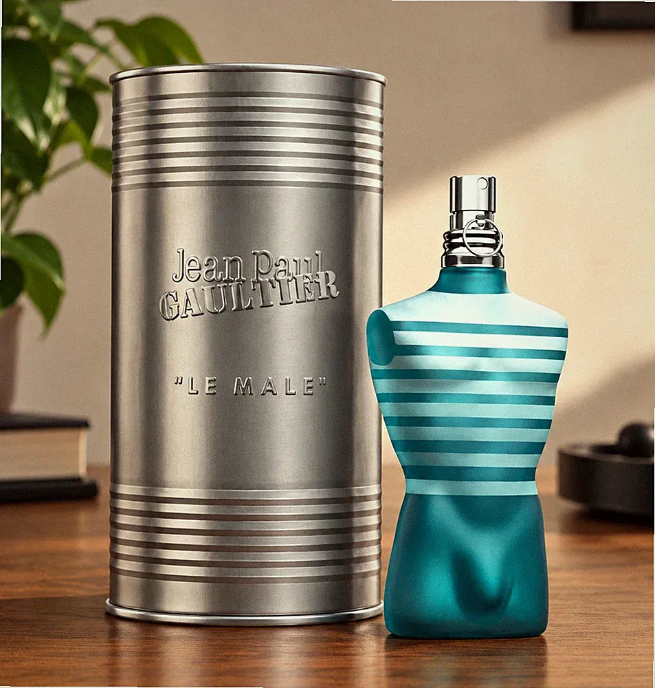 Jean Paul Gaultier Le Male Herren Parfum Spray Flakon mit Metalldose