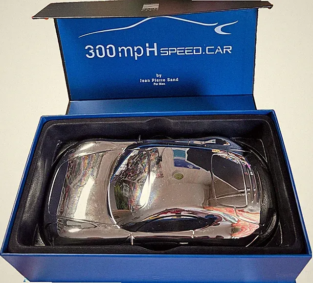 Jean Pierre Sand 300mph Speed Car Herren Parfum Flakon Auto 100ml EDP- Neu-OVP