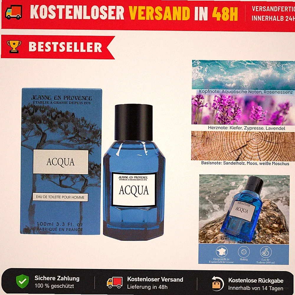 JEANNE EN PROVENCE Acqua Herrenparfum Eau de Toilette 100ml Spray