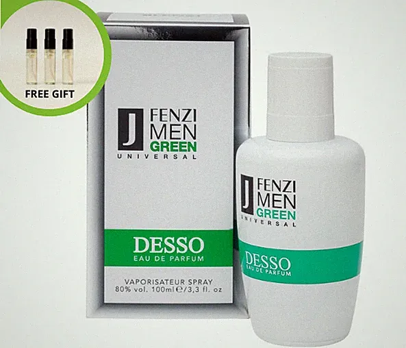 Jfenzi Desso Green Universal EDP 100ml Eau de Parfum für Herren + 3 Proben FREE