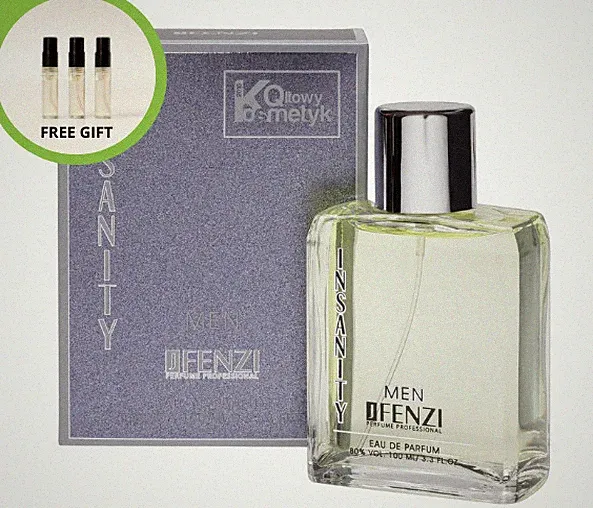 Jfenzi Insanity Men EDP 100ml Eau de Parfum für Herren + 3 Proben gratis