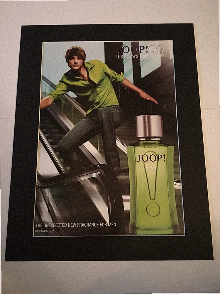 JOOP GO DUFT FÜR HERREN - 2007 Original Werbung montiert 14x11 cm