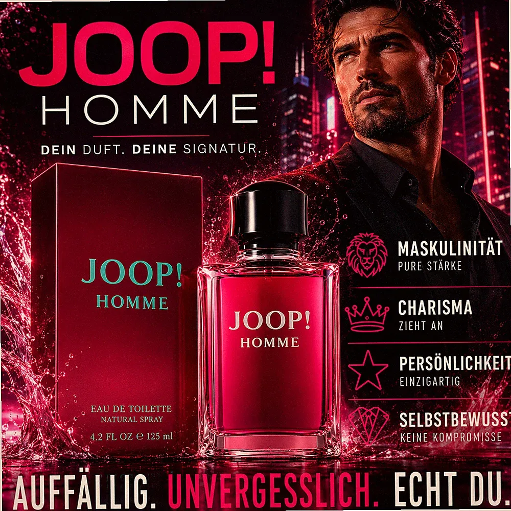 JOOP! Homme Eau de Toilette 125ml Herren Parfüm Nur Hier Original Blitzversand !